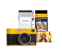 KODAK Mini Shot 2 Era 4PASS 2-in-1 Appareil Photo Instantané et Imprimante Photo Portable (5,3x8,6cm) (Appareil Photo + Paquet avec 38 Feuilles, Jaune)