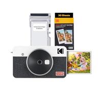 Kodak Mini Shot 2 Retro 2-en-1 Portable Instant Camera & Photo Printer White + 60 Sheets Bundle