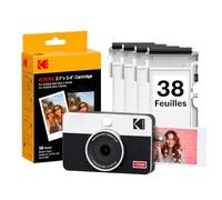 KODAK Mini Shot 2 Retro Appareil Instantané 5x7,6cm, 38 Feuilles, Jaune