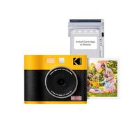 KODAK Mini Shot 3 Era 4PASS 2-in-1 Appareil Photo Instantané et Imprimante Photo Portable (7,6x7,6cm) (Appareil Photo + Paquet avec 68 Feuilles, Jaune)