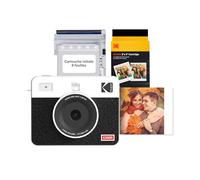 Kodak Mini Shot 3 Retro 2-en-1 Portable Instant Camera & Photo Printer White + 60 Sheets Bundle