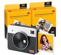 Kodak Appareil photo instantané Mini Shot 3 Retro – CMOS 76,2×76,2 mm, imprimante intégrée – Blanc