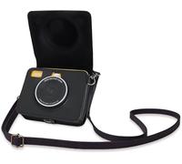 Kodak Mini Shot 3 Retro Case,PU Leather Protective Case for Kodak Mini Shot 3 Retro C300R 2 in 1 Camera/Instant Printer Portable with Shoulder Strap,Black-New Model,Reteo