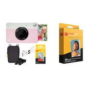 KODAK - Mini Shot Combo 3 C300W - Appareil Photo Numérique Instantané avec Impression Format 7,6 x 7,6 cm (3 x 3 '') - Bluetooth - Blanc & Instant Print 3'x3' Cartridge 30 Impressions Mini Shot Combo