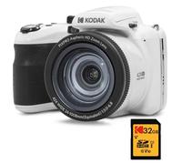 KODAK Pack Bridge Numérique Pixpro Astro Zoom AZ425 20MP + Carte SDHC Kodak Ultra High Speed 32GB - Zoom X42, Vidéo Full HD - Blanc
