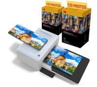 KODAK - Pack Imprimante PD460 + Cartouche et Papier pour 240 Photos - Photo Bluetooth & Docking - Format Carte Postale 10x15 cm
