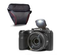 KODAK Pixpro AZ255 Appareil Photo Bridge 16 MP, Zoom Optique 25x, Full HD 1080p, Grand Angle 24 mm, Stabilisateur, Écran LCD 3, Étui Inclus - Ideal pour Voyages - Noir Noir G