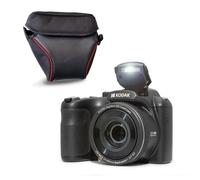 KODAK Pack Pixpro AZ255 + Etui transport - Appareil Photo Bridge Numérique Astro Zoom 16 MP, Zoom Optique 25X, Stabilisateur, Video Full HD 1080p, Grand angle 24 mm, Ecran LCD 3 '', Pile AA - Noir