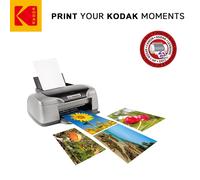 KODAK Papiers Photo Instantanés - Pack de 100 feuilles de papier photo - Format 102x152mm) - Finition brillante - 180 gsm - Compatible avec imprimantes jet d'encre