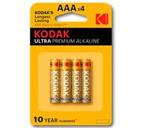 KODAK Lot de 4 Piles alcaline ULTRA LR03/AAA - 1,5 V