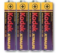 KODAK - Pile - XTRALIFE Alcaline - AAA/LR03 - pack de 4 shrink
