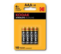 Kodak Piles XTRALIFE Alcaline AAA / LR03 – pack de 4 G