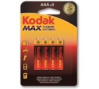 KODAK - Piles - MAX Alcaline - AAA / LR03 - pack de 4 G