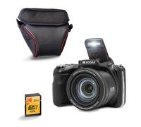 KODAK Pixpro AZ425 Appareil Photo Bridge 20 MP avec Zoom Optique 42x + Étui de Protection + Carte SD 32 Go - Vidéo Full HD 1080p, Grand Angle 24 mm, Stabilisateur, Écran LCD 3 - Noir