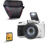KODAK Pixpro AZ425 Appareil Photo Bridge 20 MP avec Zoom Optique 42x + Étui de Protection + Carte SD 32 Go - Video Full HD 1080p, Grand Angle 24 mm, Stabilisateur, Écran LCD 3 - Blanc G