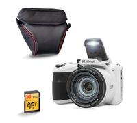 KODAK Pixpro AZ425 Appareil Photo Bridge 20 MP avec Zoom Optique 42x + Étui de Protection + Carte SD 32 Go - Vidéo Full HD 1080p, Grand Angle 24 mm, Stabilisateur, Écran LCD 3 - Blanc