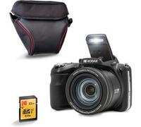 KODAK Pixpro AZ425 Appareil Photo Bridge 20 MP avec Zoom Optique 42x + Étui de Protection + Carte SD 32 Go - Vidéo Full HD 1080p, Grand Angle 24 mm, Stabilisateur, Écran LCD 3 - Noir