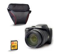 KODAK Pixpro AZ528 Appareil Photo Bridge 16MP, Zoom 52x + Etui + Carte SD 32Go - Grand Angle 24mm, Ecran LCD 3'', Wi-Fi - Noir