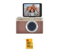 Kodak Pixpro C1 Appareil Photo Compact 13MP BSI CMOS, Zoom 4x, Écran LCD 2.8 , Flash LED, Batterie - Marron + Carte microSDHC 16 Go Class 10