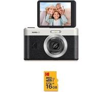 Kodak Pixpro C1 Appareil Photo Compact 13MP BSI CMOS, Zoom 4x, Écran LCD 2.8" , Flash LED, Batterie - Noir + Carte microSDHC 16 Go Class 10 Noir