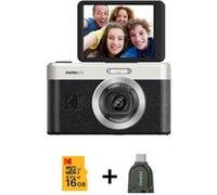 Kodak Pixpro C1 - Appareil photo numerique, avec carte micro SD 16 Go et lecteur de carte TF - Noir Noir G