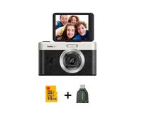 Kodak Appareil photo compact PIXPRO C1 – 13 MP – Écran rotatif 180° – Noir + Micro SD 16 Go