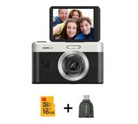 Kodak Appareil photo compact PIXPRO C1 – 13 MP – Écran rotatif 180° – Noir + Micro SD 16 Go