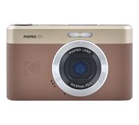 Kodak Pixpro C1 - Appareil Photo Numérique Ultra-Compact | 13MP BSI CMOS, Zoom 4X, Écran LCD 2.8", Flash LED, Batterie Intégrée - Marron