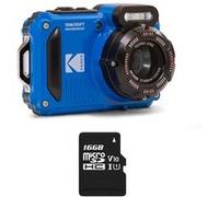 KODAK Pixpro Pack WPZ2 + 1 carte SD Kodak - Compact 16M Pixels, étanche à 15m, Anti-Choc, Video 720p, Ecran LCD 2,7 - Batterie Li-ion - Bleu - Bleu