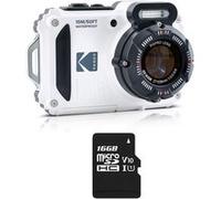 KODAK Pixpro Pack WPZ2 + 1 carte SD Kodak - Compact 16M Pixels, étanche à 15m, Anti-Choc, Video 720p, Ecran LCD 2,7 - Batterie Li-ion - Blanc