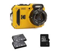 KODAK Pixpro Pack WPZ2 + 2 Batteries + 1 carte SD - Compact 16MP, étanche à 15m, Anti-Choc, Video 720p, Ecran LCD - Jaune