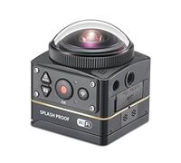 Kodak Caméra 360° PIXPRO SP360 4K – Lentille sphérique 360°, champ de vision 235° – Noir