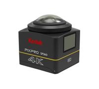 KODAK Pixpro SP360 4K Action Cam Noir - Pack Extrême - Camera numerique 360° - Video 4K - Accessoires inclus Noir