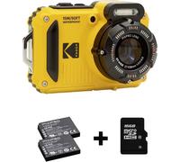 Kodak Pixpro WPZ2 + 2 Akku + microSD Bundle Appareil photo numérique 15 Mill. pixel Zoom optique: 4 x jaune avec accu, flash, carte mémoire stabilisation