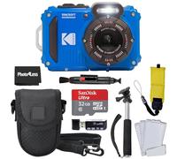 Kodak PIXPRO WPZ2 Appareil Photo Numérique Robuste Étanche Antichoc 16MP Zoom 4X 1080P Vidéo Full HD 2.7 LCD, 32 Go SD, Étui Noir, Sangle Flottante