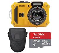 Kodak PIXPRO WPZ2 Ensemble appareil photo numérique robuste et étanche avec étui noir et carte microSDHC 32 Go (jaune)