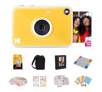 Kodak Printomatic+ Appareil Photo Instantané 10MP Coffret Cadeau avec Étui, Papier Zink 2x3” 20 Feuilles, Album, Autocollants et Marqueurs - Jaune