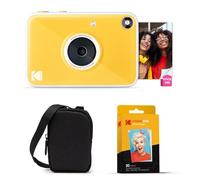 Kodak Printomatic+ Appareil Photo Instantané 10MP Pack de Démarrage avec Étui, LED RVB et Papier Photo Zink 20 Feuilles - Jaune