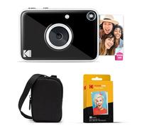 Kodak Printomatic+ Appareil Photo Instantané 10MP Pack de Démarrage avec Étui, LED RVB et Papier Photo Zink 20 Feuilles - Noir