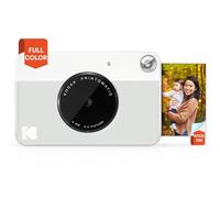 KODAK Printomatic Appareil photo numérique à impression instantanée couleur - Photos de haute qualité sur papier autocollant Zink 2 x 3" - 5 MP, portable, cadeau créatif pour anniversaire, Noël - Gris