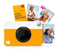 KODAK Printomatic Appareil photo numérique à impression instantanée couleur - Photos de haute qualité sur papier autocollant Zink 2 x 3" - 5 MP, portable, cadeau créatif pour anniversaire, Noël- Jaune