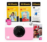 KODAK Printomatic Caméra Instantanée Full-Color - Pack 75 Feuilles - Photo Zink 2x3 - Rose