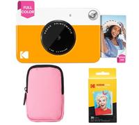 KODAK Printomatic Pack de démarrage pour Appareil Photo à Impression instantanée Couleur + étui Souple + Lot de 20 papiers Photo Zink - Photos colorées sur Papier Autocollant 2 x 3 Pouces - Jaune