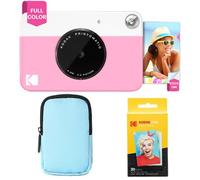 KODAK Printomatic Pack de démarrage pour Appareil Photo à Impression instantanée en Couleur + étui Souple + Papier Photo Zink 20 pièces - Photos colorées sur Papier Autocollant 2x3 - Rose