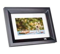 KODAK RDPF-700 - Cadre Photo Numerique 7 Pouces, Écran Haute Resolution 1024x600, Cadre Bois Decoratif, Diaporama Automatique, Reglage Luminosite, Programmation Marche/Arrêt, USB & Carte SD Noir G