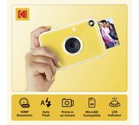 Kodak Appareil photo instantané Printomatic+ 10MP LED RVB Impression couleur Papier Zink 2x3 Jaune