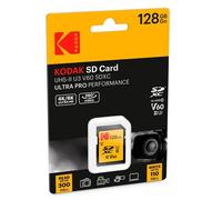 Kodak Carte mémoire SDXC ULTRA PRO PERFORMANCE UHS-II U3 V60 128 Go 300 Mo/s étanche