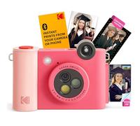 Kodak Appareil photo instantané Smile+ – 10 MP, imprimante photo sans fil Bluetooth 2-en-1 – Fuchsia