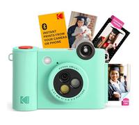 Kodak Smile+ 2 in 1 Appareil Photo numérique instantané et imprimante Photo sans Fil Bluetooth, 2x3 (5,1x7,5 cm), 10 MP, Objectif Rotatif à Effets spéciaux, Photos à Dos adhésif, Vert.