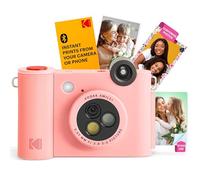 Kodak Smile+ 2 in 1 Appareil Photo numérique instantané et imprimante Photo sans Fil Bluetooth, 2x3 (5,1x7,5 cm), 10 MP, Objectif Rotatif à Effets spéciaux, Photos à Dos adhésif, Rose.